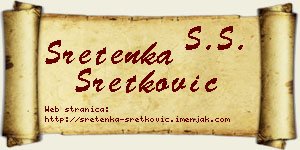 Sretenka Sretković vizit kartica